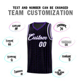 Custom Black Custom Gray Pinstripe Retro Sets Uniform Basketball Jersey
