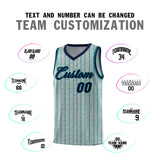 Custom Gray Custom Gray Pinstripe Retro Sets Uniform Basketball Jersey