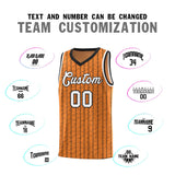 Custom Gold Orange Custom Gray Pinstripe Retro Sets Uniform Basketball Jersey