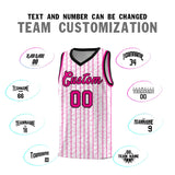 Custom White Custom Gray Pinstripe Retro Sets Uniform Basketball Jersey