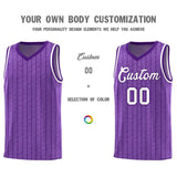 Custom Light Purple Custom Gray Pinstripe Retro Sets Uniform Basketball Jersey