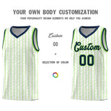 Custom White Custom Gray Pinstripe Retro Sets Uniform Basketball Jersey