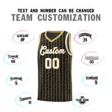 Custom Black Custom Gray Pinstripe Retro Sets Uniform Basketball Jersey