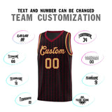 Custom Black Custom Gray Pinstripe Retro Sets Uniform Basketball Jersey