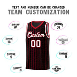 Custom Black Custom Gray Pinstripe Retro Sets Uniform Basketball Jersey