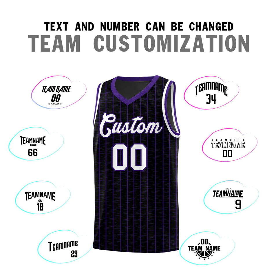 Custom Black Custom Gray Pinstripe Retro Sets Uniform Basketball Jersey