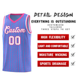 Custom Light Blue Custom Gray Pinstripe Retro Sets Uniform Basketball Jersey