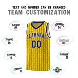 Custom Gold Custom Gray Pinstripe Retro Sets Uniform Basketball Jersey