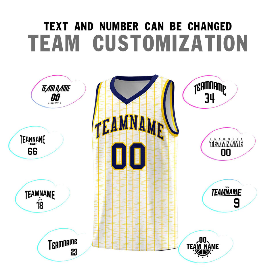 Custom White Custom Gray Pinstripe Retro Sets Uniform Basketball Jersey