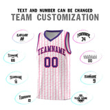 Custom White Custom Gray Pinstripe Retro Sets Uniform Basketball Jersey