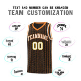Custom Black Custom Gray Pinstripe Retro Sets Uniform Basketball Jersey