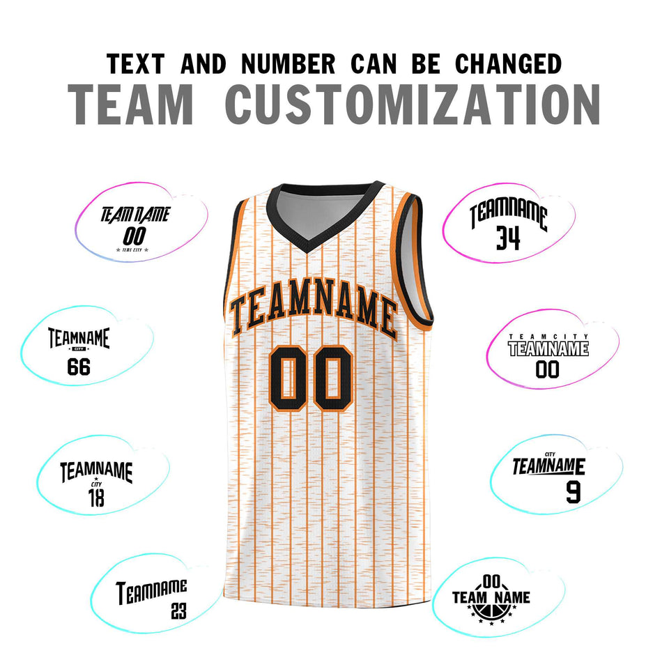 Custom White Custom Gray Pinstripe Retro Sets Uniform Basketball Jersey