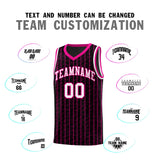 Custom Black Custom Gray Pinstripe Retro Sets Uniform Basketball Jersey
