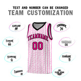 Custom White Custom Gray Pinstripe Retro Sets Uniform Basketball Jersey