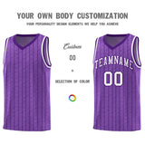 Custom Light Purple Custom Gray Pinstripe Retro Sets Uniform Basketball Jersey