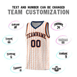 Custom White Custom Gray Pinstripe Retro Sets Uniform Basketball Jersey