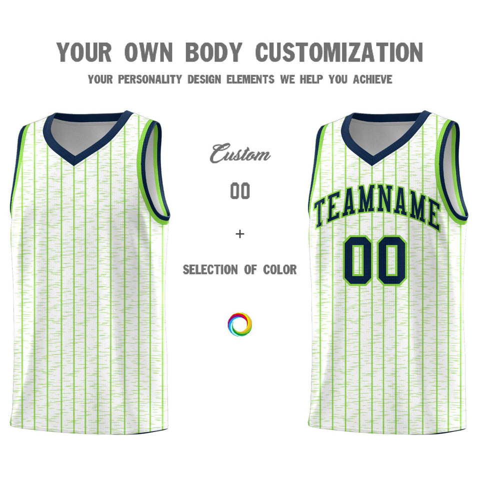 Custom White Custom Gray Pinstripe Retro Sets Uniform Basketball Jersey