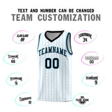 Custom White Custom Gray Pinstripe Retro Sets Uniform Basketball Jersey