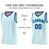 Custom White Custom Gray Pinstripe Retro Sets Uniform Basketball Jersey
