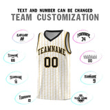 Custom White Custom Gray Pinstripe Retro Sets Uniform Basketball Jersey