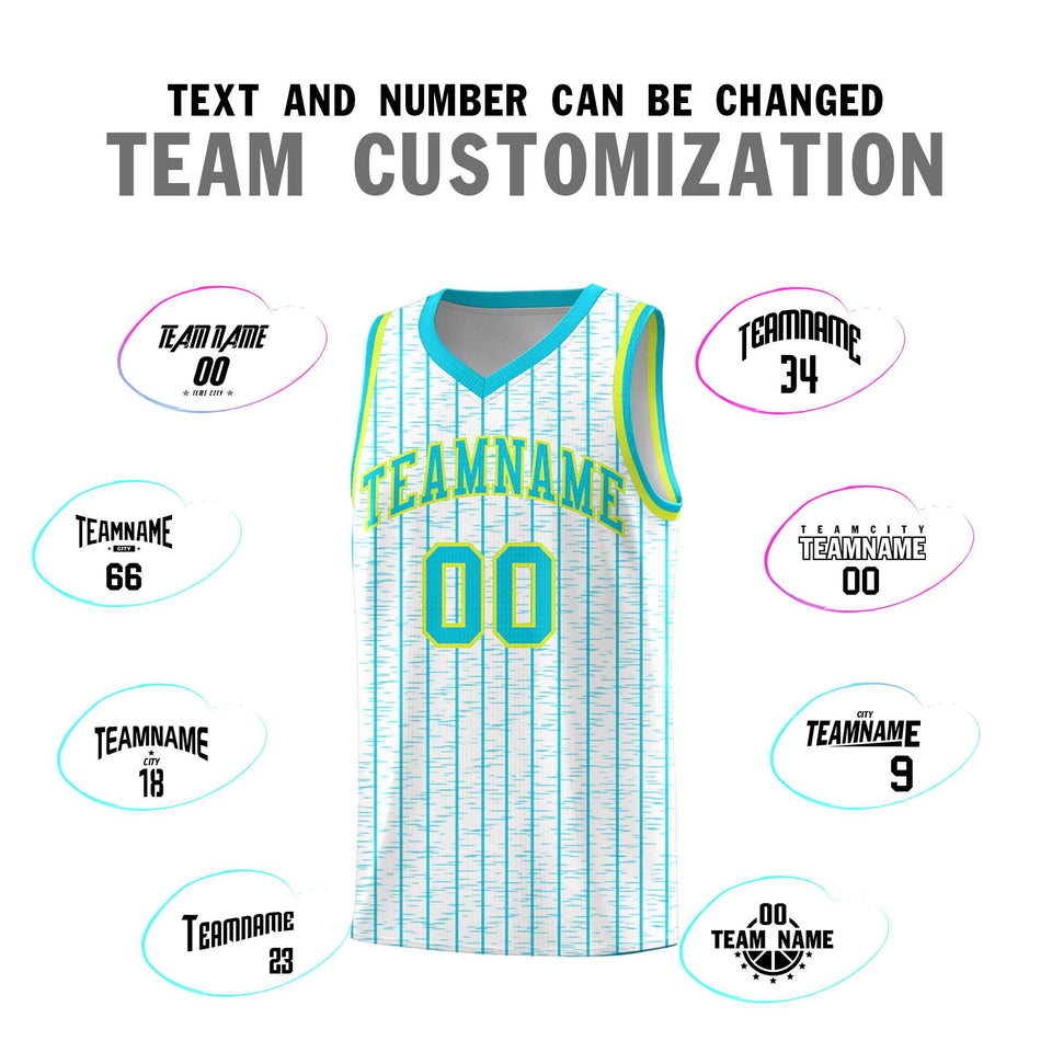 Custom White Custom Gray Pinstripe Retro Sets Uniform Basketball Jersey
