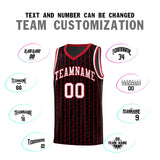 Custom Black Custom Gray Pinstripe Retro Sets Uniform Basketball Jersey