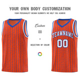 Custom Orange Custom Gray Pinstripe Retro Sets Uniform Basketball Jersey