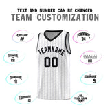 Custom White Custom Gray Pinstripe Retro Sets Uniform Basketball Jersey