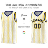 Custom White Custom Gray Pinstripe Retro Sets Uniform Basketball Jersey