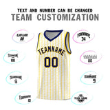 Custom White Custom Gray Pinstripe Retro Sets Uniform Basketball Jersey