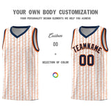 Custom White Custom Gray Pinstripe Retro Sets Uniform Basketball Jersey