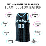 Custom Black Custom Gray Pinstripe Retro Sets Uniform Basketball Jersey