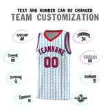 Custom White Custom Gray Pinstripe Retro Sets Uniform Basketball Jersey