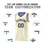 Custom White Custom Gray Pinstripe Retro Sets Uniform Basketball Jersey