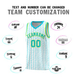 Custom White Custom Gray Pinstripe Retro Sets Uniform Basketball Jersey
