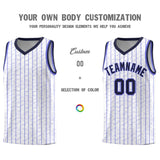 Custom White Custom Gray Pinstripe Retro Sets Uniform Basketball Jersey