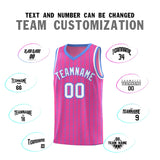 Custom Pink Custom Gray Pinstripe Retro Sets Uniform Basketball Jersey