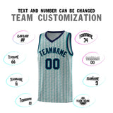 Custom Gray Custom Gray Pinstripe Retro Sets Uniform Basketball Jersey