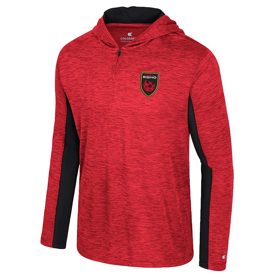 Phoenix Rising Colosseum Always Sunny 1/4 Zip Hooded Windshirt - Red