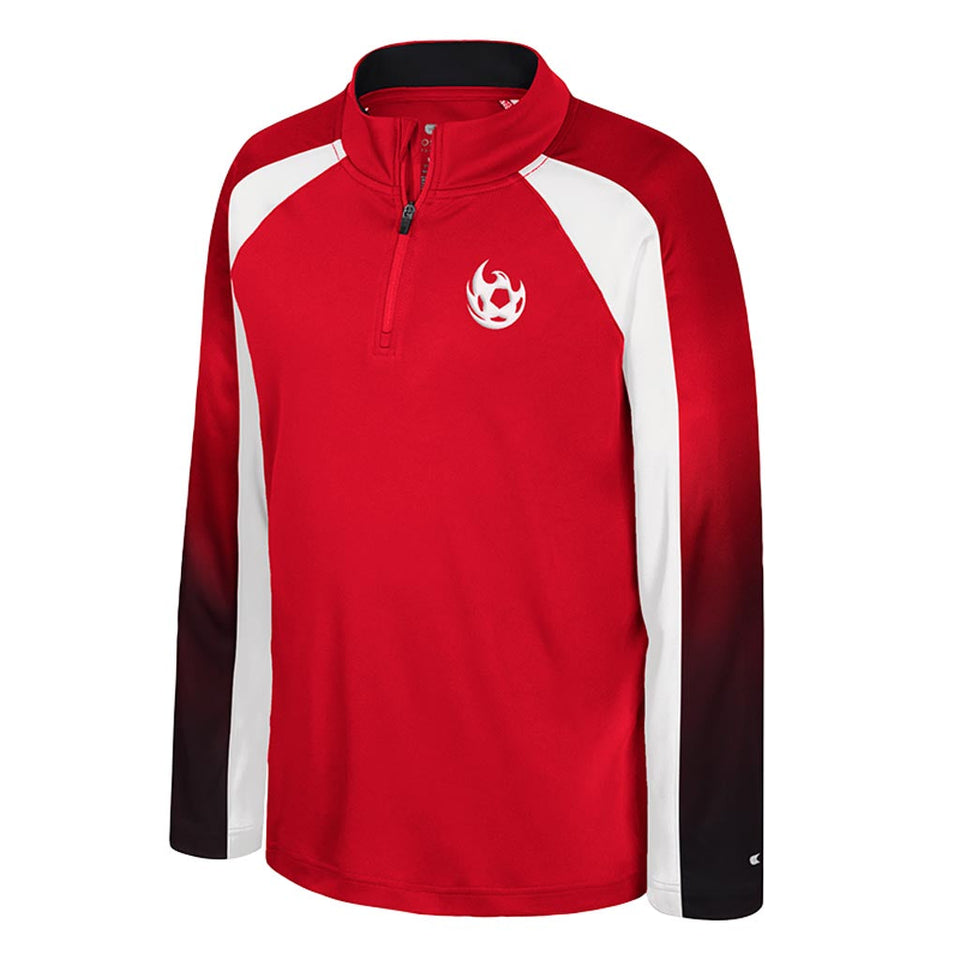Phoenix Rising Youth Colosseum Ice King 1/4 Zip Windshirt - Red