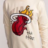 B2SS Miami HEAT Cream Vintage Crewneck