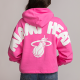 '47 Brand Miami HEAT Original Vice Cropped Hoodie