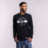 Nike Miami HEAT 2025-26 Authentic On-Court Practice Long Sleeve Tee