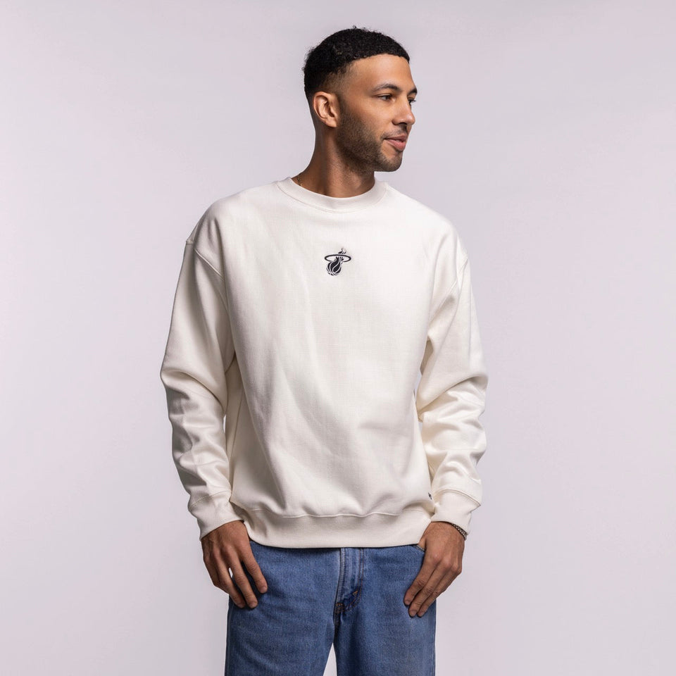 '47 Brand Miami HEAT Cream Logo Foundation Crewneck