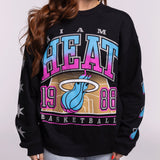 '47 Brand Miami HEAT Original Vice Nights 1988 Women's Crewneck