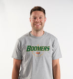 Australian Boomers 'Retro Logo' Casual Cotton Grey T-Shirt