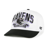 NFL Baltimore Ravens '47 Two-Tone Prime Play Hitch Snapback Hat - White