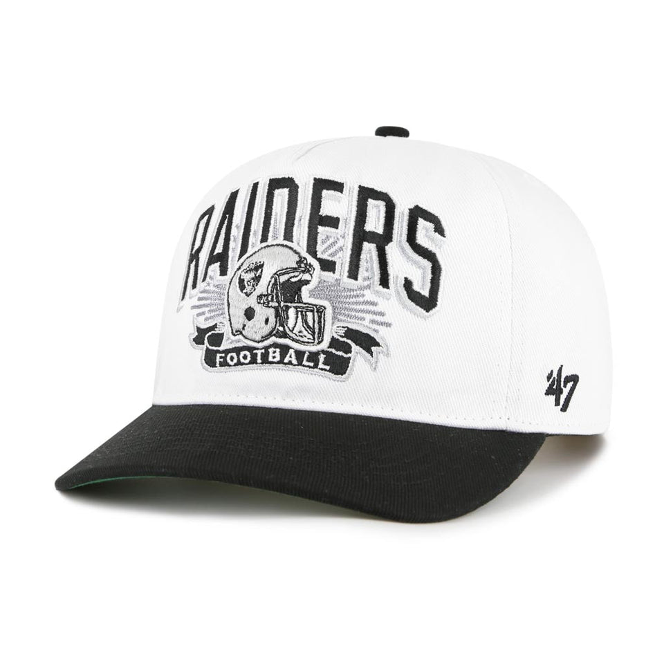 NFL Las Vegas Raiders '47 Two-Tone Prime Play Hitch Snapback Hat - White
