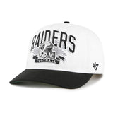 NFL Las Vegas Raiders '47 Two-Tone Prime Play Hitch Snapback Hat - White