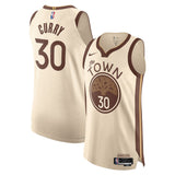 NBA Golden State Warriors Steph Curry Nike 2025-26 City Edition Authentic Jersey - Cream